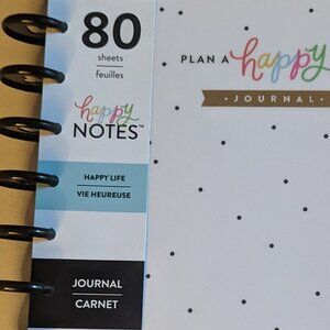 NWT Happy Planner 80 pg Happy Life Classic Wellness Notes Journal Notebook Blank